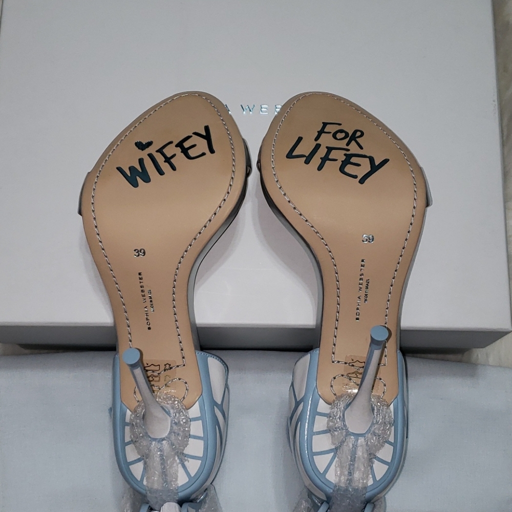 SOPHIA WEBSTER "CHIARA" ICE BRIDAL SANDALS - Picture 4 of 10